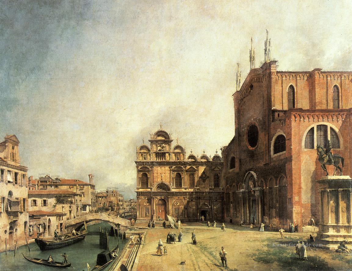 CANALETTO Santi Giovanni e Paolo und der Scuola di San Marco Canaletto Ölgemälde